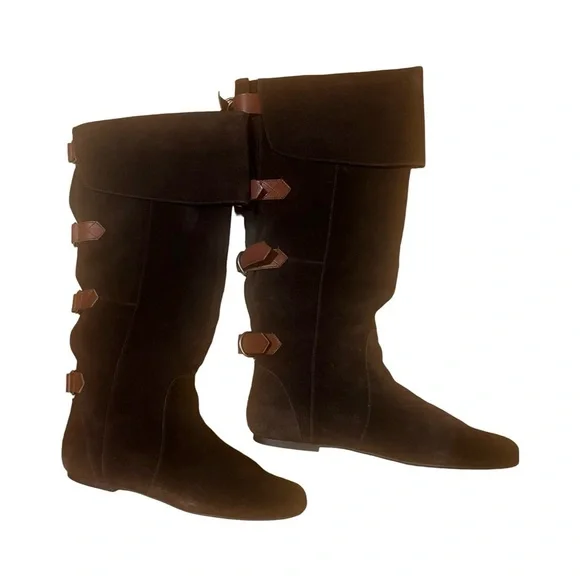 Used Dolce Vita Brown Suede Boots with Buckles. - Picture 1 of 7